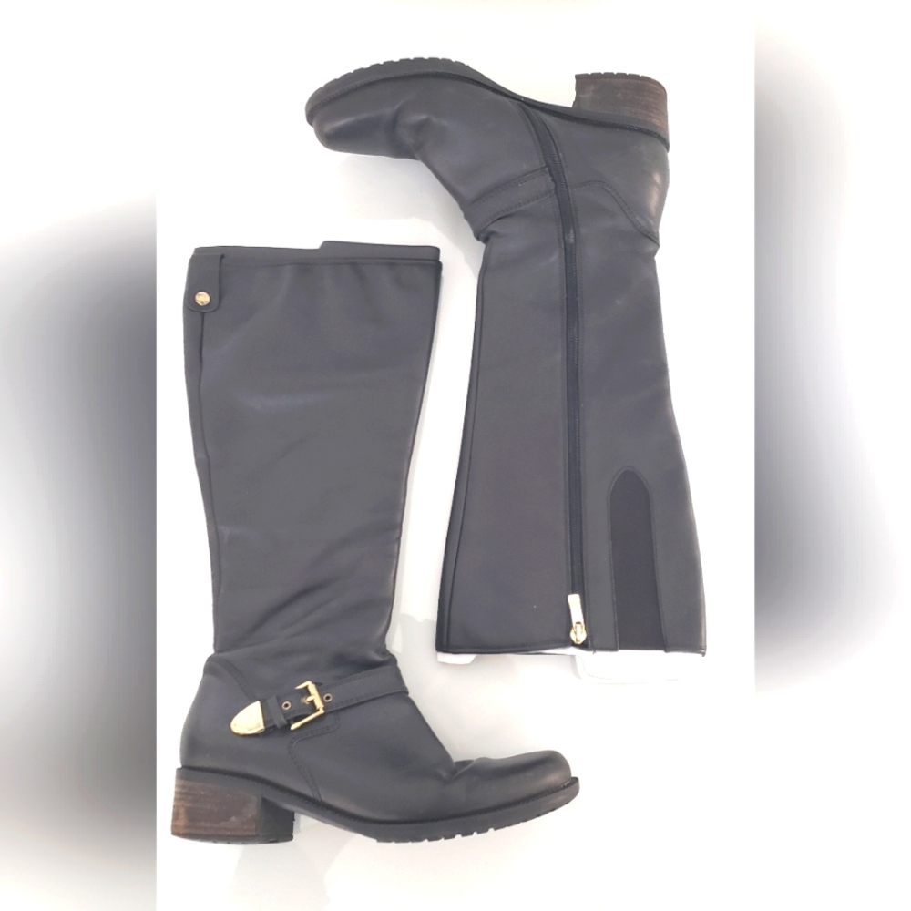 Black European Leather Boots